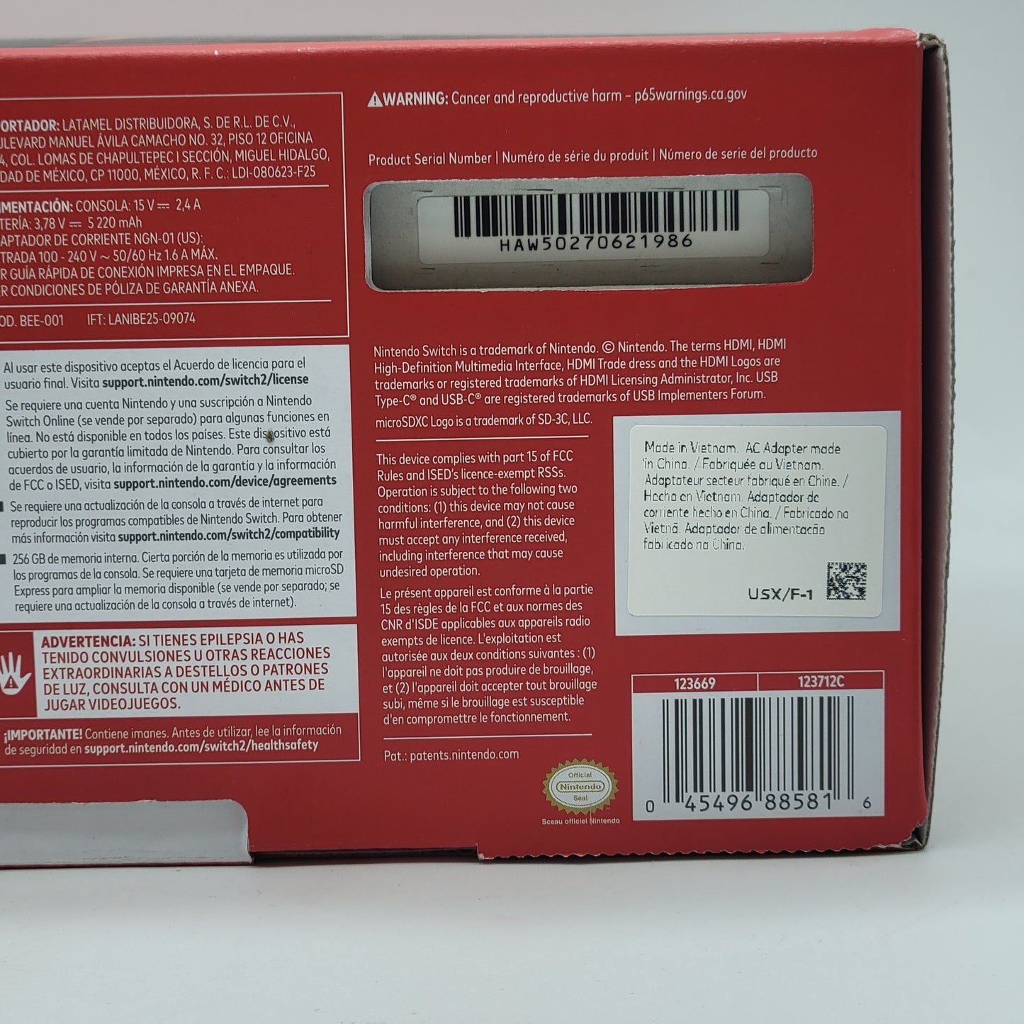 New Nintendo Switch 2 Video Game Console BEE‑001 Black