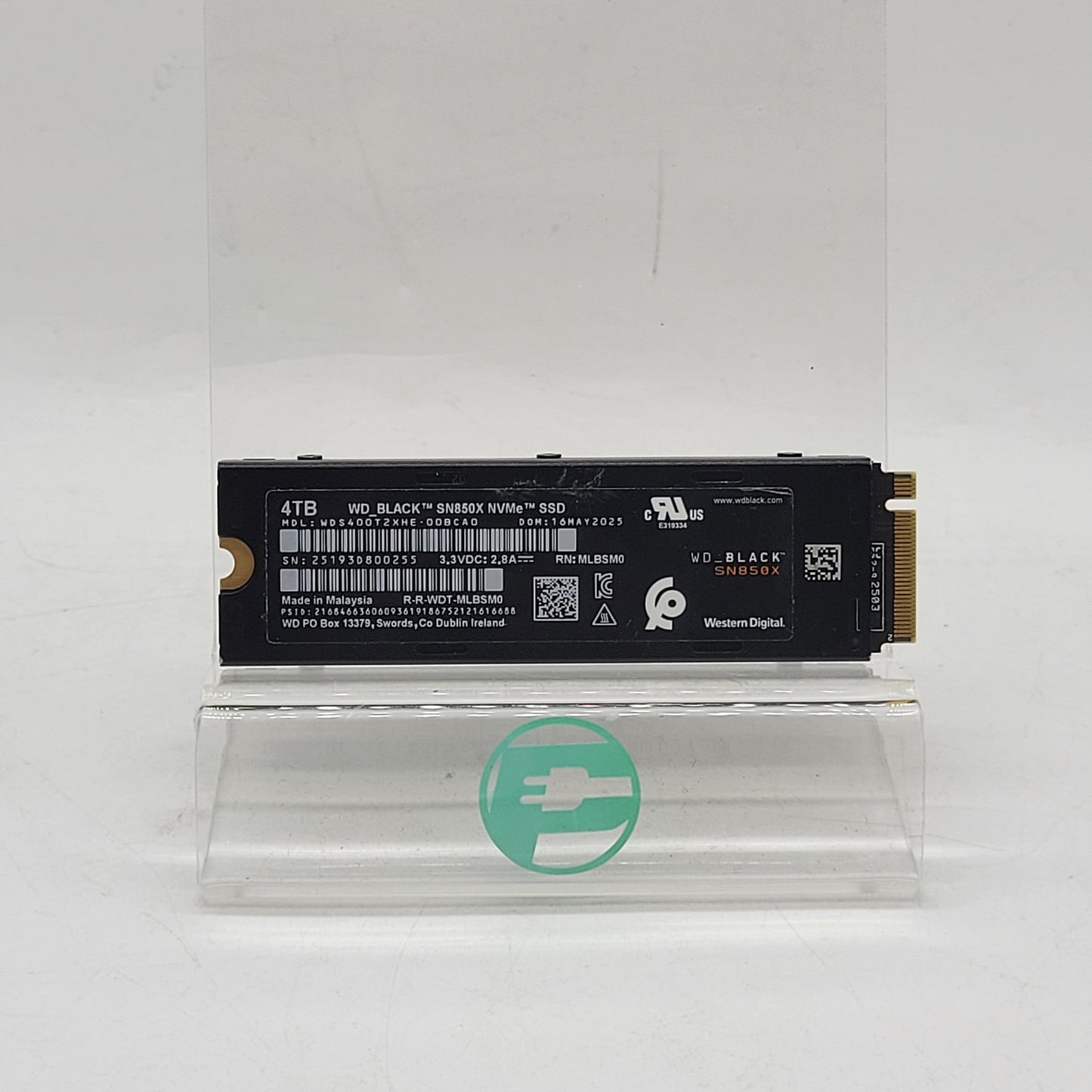 Western Digital WD 2280mm Black SN850X 4TB M.2 NVMe Gen 4.0 x 4 SSD