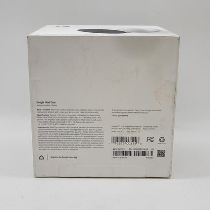 New Google Nest Cam Indoor/Outdoor Security Camera White G3AL9