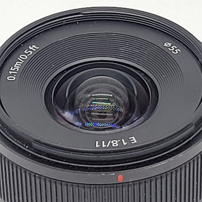 Sony E 11mm f/1.8 E-Mount Ultra Wide-Angle SEL11F18 Auto & Manual Lens