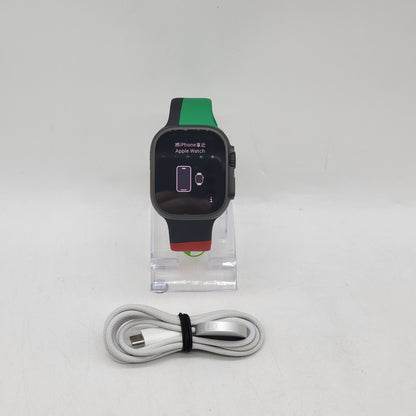 Unlocked Apple Watch Ultra 2 49MM Black Titanium Black Sport Band MX5V3LW/A