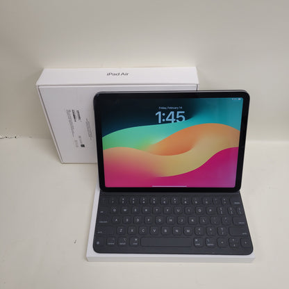 WiFi Only Apple iPad Air 5th Gen 64GB Space Gray MM9C3LL/A With Magic Keyboard