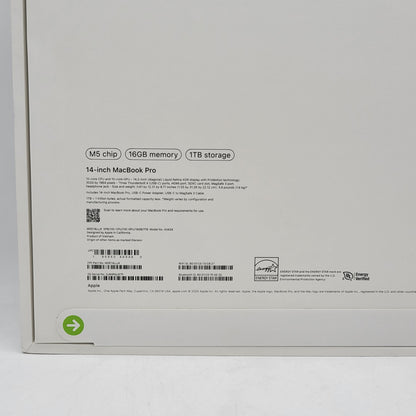 New 2026 Apple MacBook Pro 14" M5 10C GPU 4.6GHz 16GB RAM 1TB SSD A3434