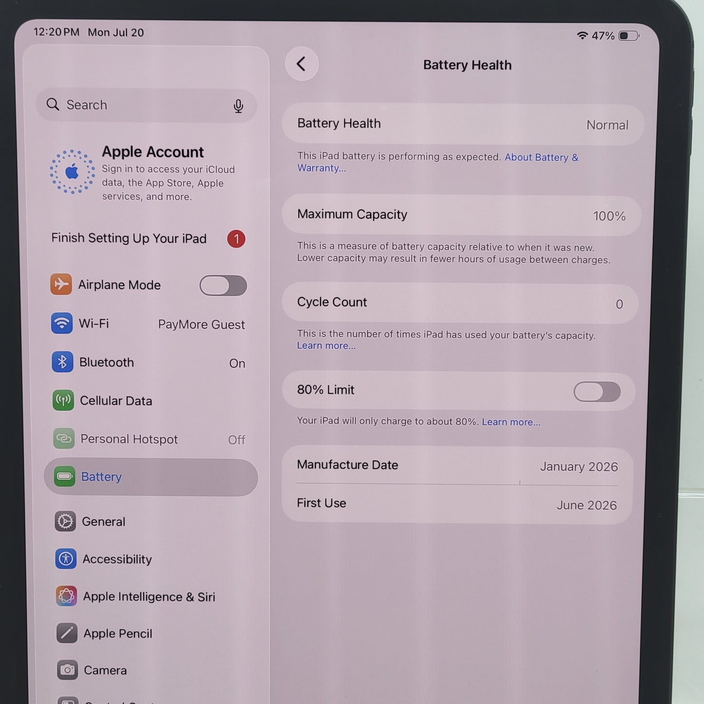 Factory Unlocked Apple iPad Pro 11" M4 256GB Space Black NVW13LL/A