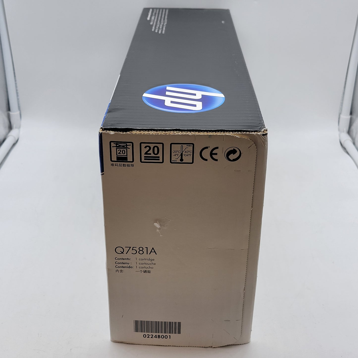New HP 503A Q7581A Cyan Toner Cartridge