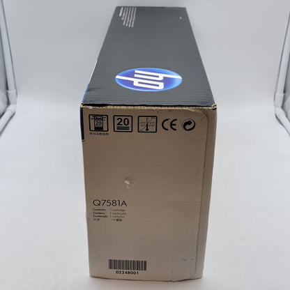 New HP 503A Q7581A Cyan Toner Cartridge