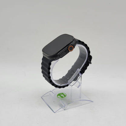 Unlocked Apple Watch Ultra 2 49MM Black Titanium Black Sport Band  MX4P3LW/A