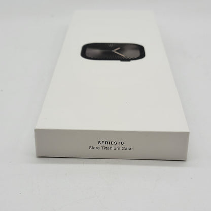 New Unlocked Apple Watch Series 10 42MM Slate Titanium Stainless Milanese Loop