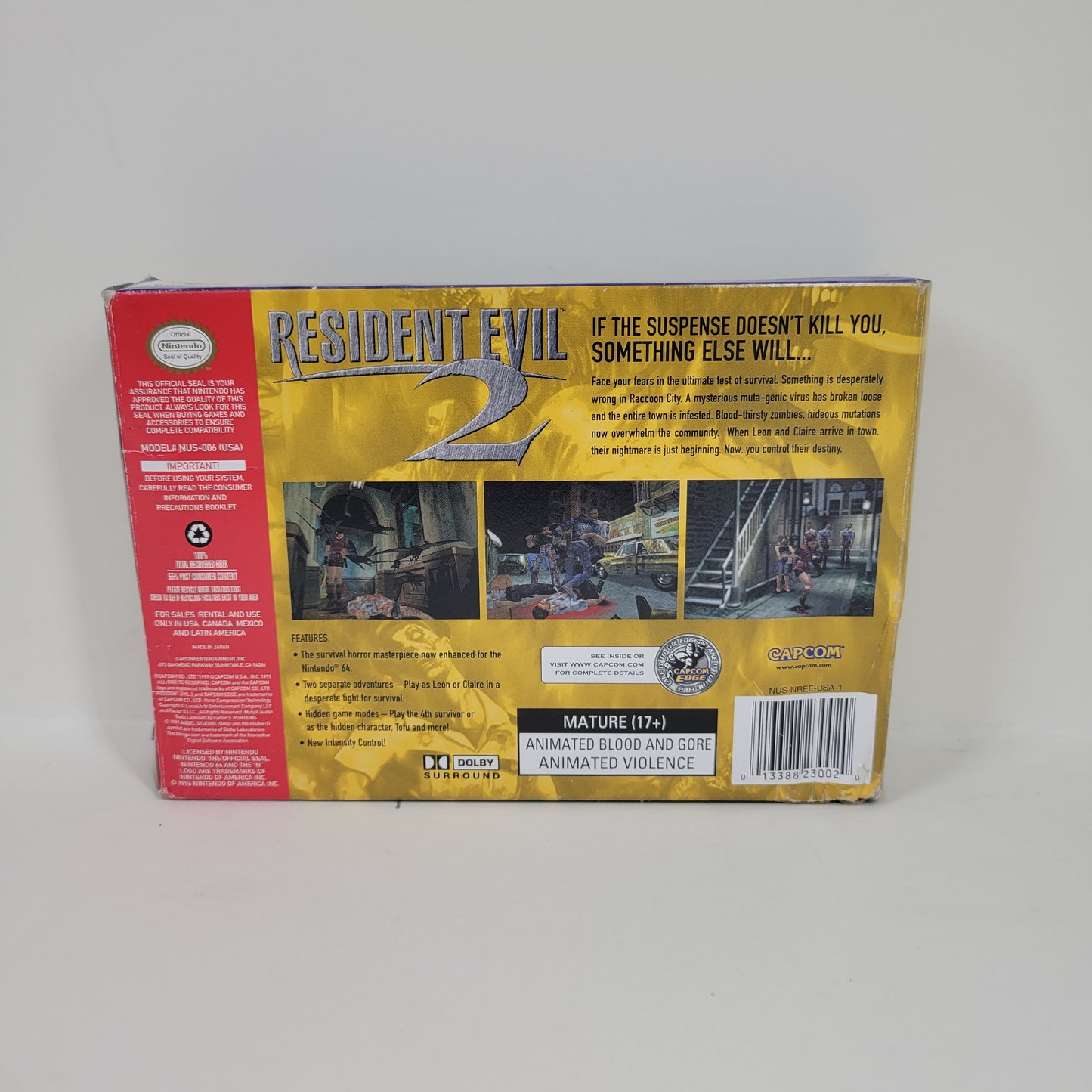 Resident Evil 2  (Nintendo 64 N64,  1999)