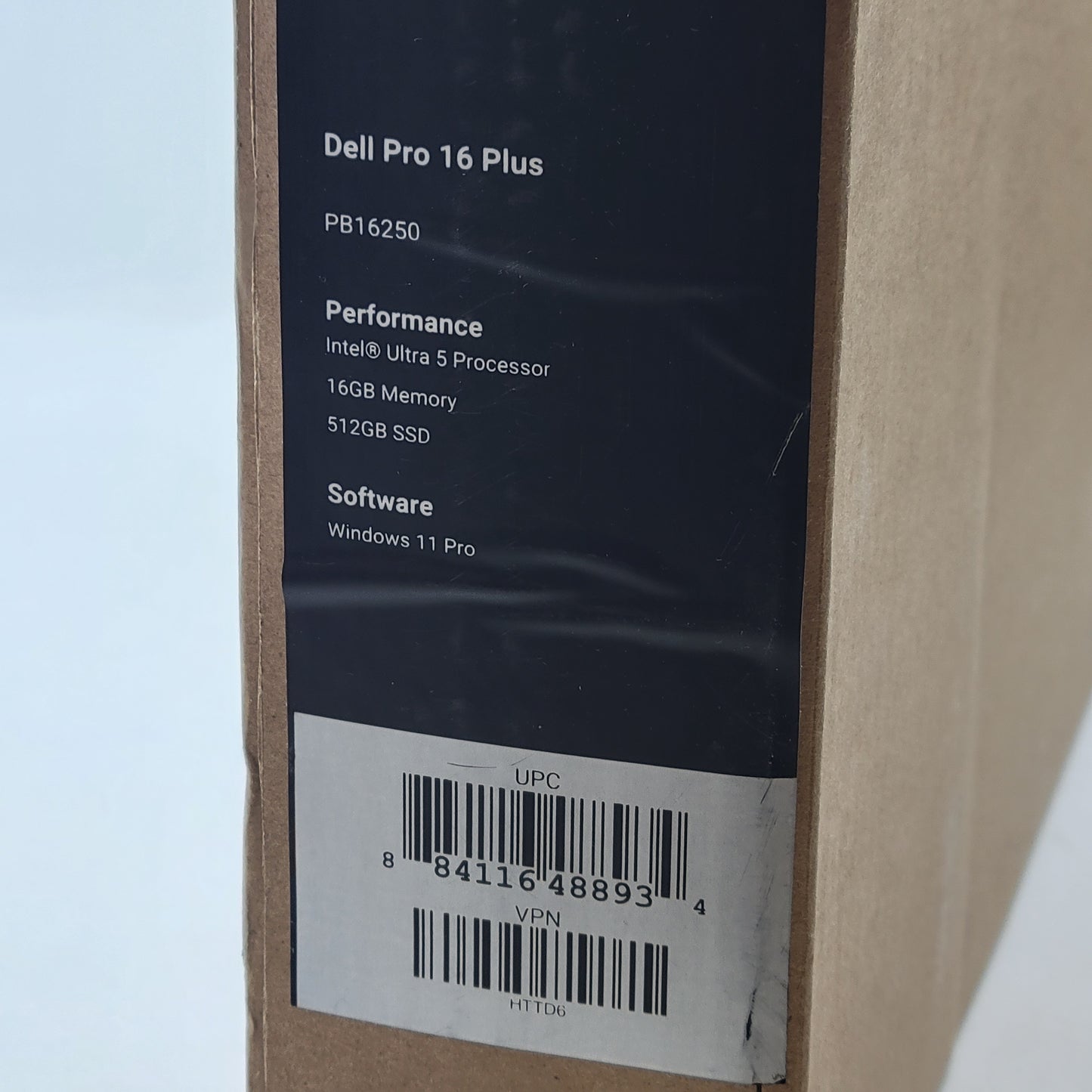 New Dell Pro 16 Plus PB16250 16" Core Ultra 5 235U 2.2GHz 16GB RAM 512GB SSD