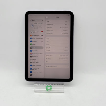 WiFi Only Apple iPad mini (A17 Pro) 128GB Purple MXN93LL/A