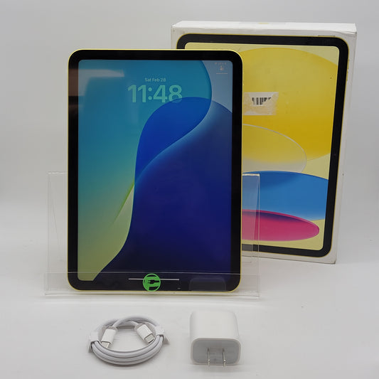 WiFi Only Apple iPad 11" (A16) 128GB Yellow MD4D4LL/A