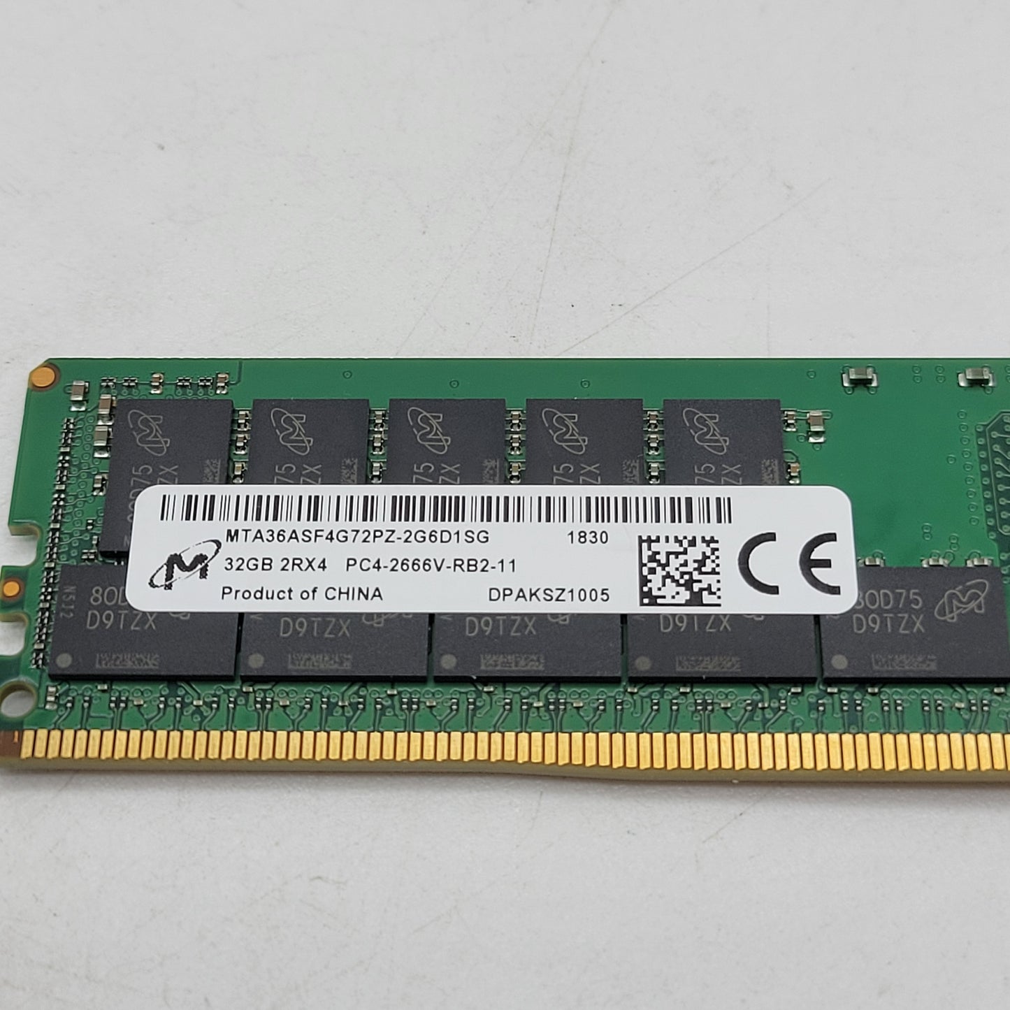 Micron MTA36ASF4G72PZ-2G6D1SG 32GB (1x32GB) RAM DDR4 2666MHz 2RX4