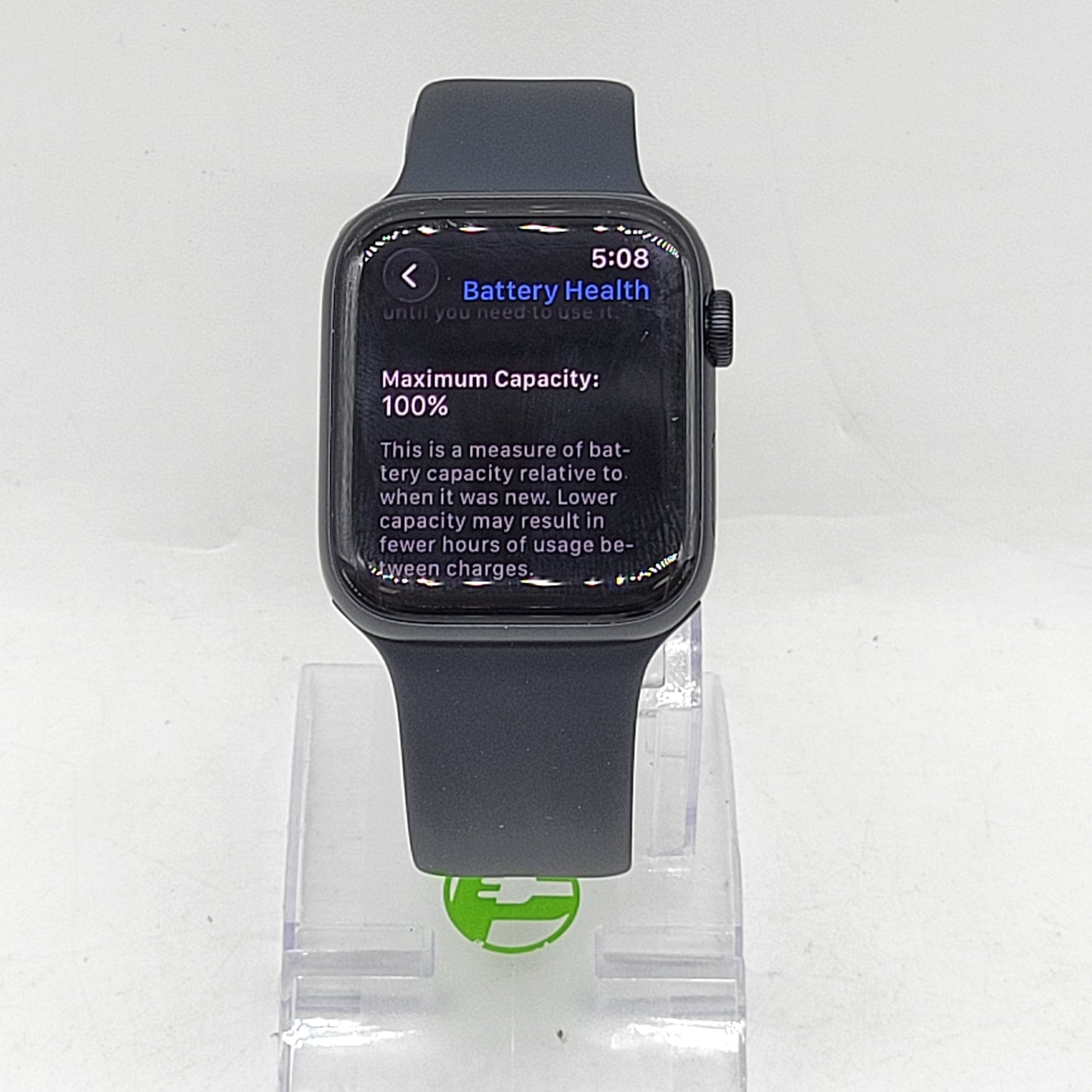 GPS Only Apple Watch SE 3 44MM Midnight Aluminum Black Sport Band MEHQ4LW/A