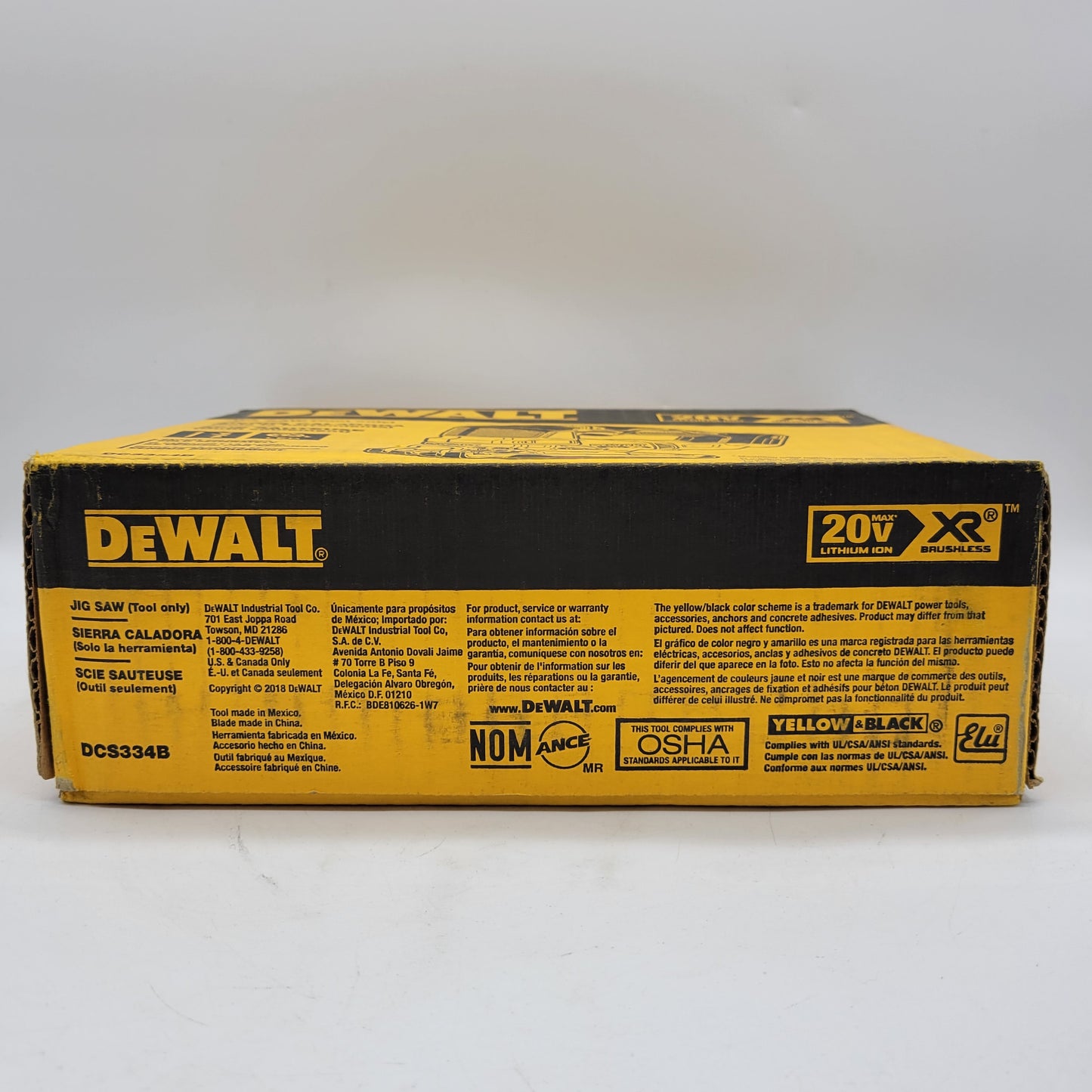 New DeWalt DCS334B 20V MAX Jig Saw Tool Only