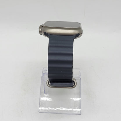 Unlocked Apple Watch Ultra 49MM Natural Titanium Ocean Blue Band MQET3LL/A