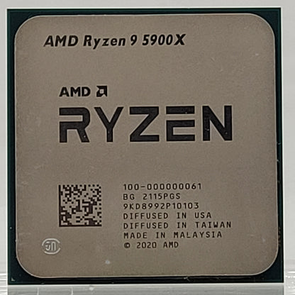 AMD Ryzen 9 5900X 3.70GHz 12 Core 100-000000061 24 Thread AM4 CPU