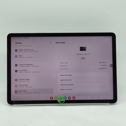 WiFi Only Samsung Galaxy Tab S7 11.0" 128GB Black SM-T870