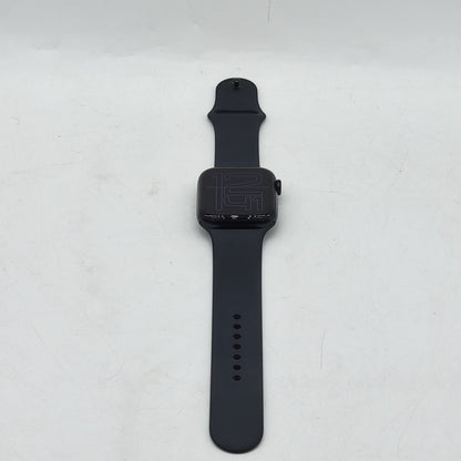GPS Only Apple Watch SE 3 44MM Midnight Aluminum Black Sport Band MEHQ4LW/A