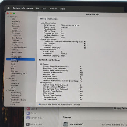 2025 Apple MacBook Air 15" M4 10C GPU 4.5GHz 16GB RAM 256GB SSD A3241
