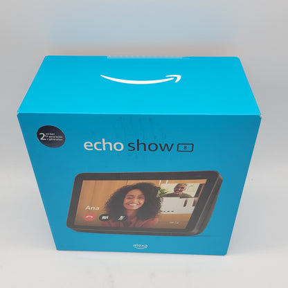 New Amazon Echo Show 8 2nd Gen Smart Display Black With Alexa A8H3N2