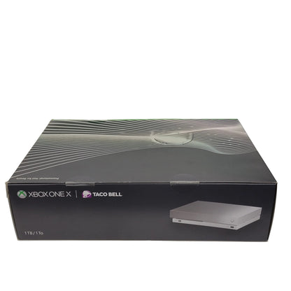 New Microsoft Xbox One X 1TB Console Gaming System Platinum Taco Bell 1787