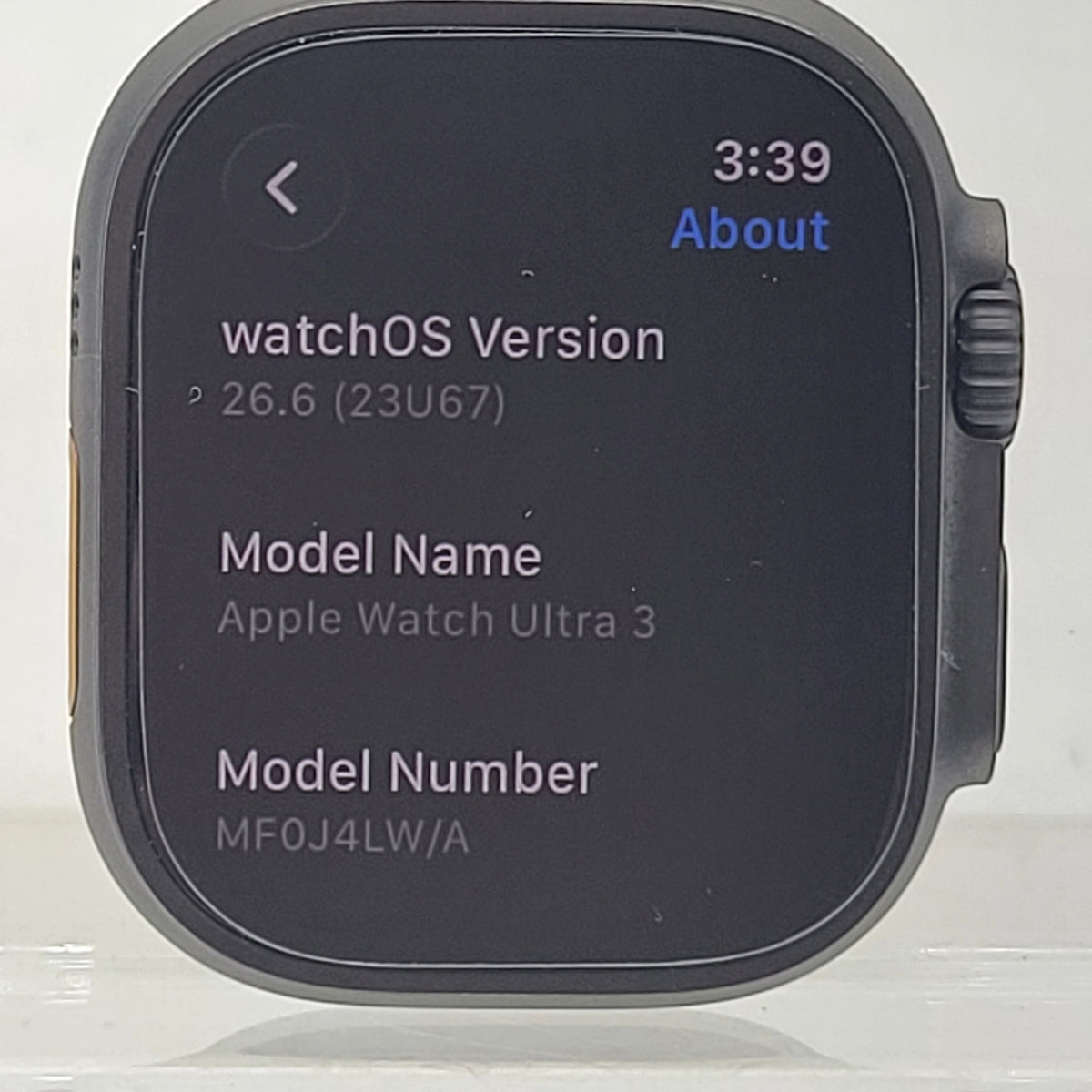 Unlocked Apple Watch Ultra 3 49MM Black Titanium Black Ocean Band MF0J4LW/A