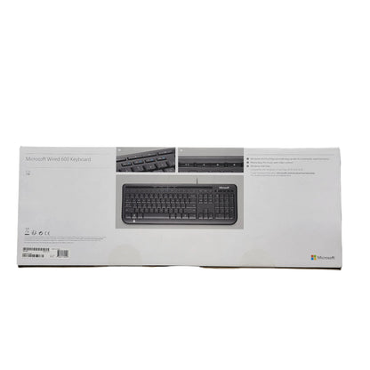 New Microsoft Wired 600 Keyboard 1576 Wired Keyboard Black