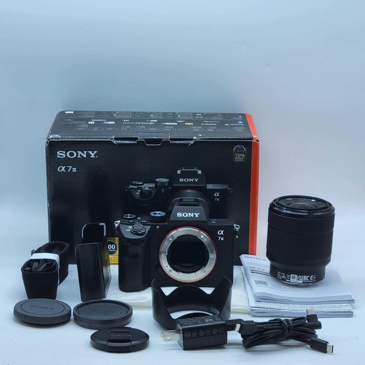 Sony Alpha 7 III 24.2MP Mirrorless Digital Camera 21 Shutter Count With Lens