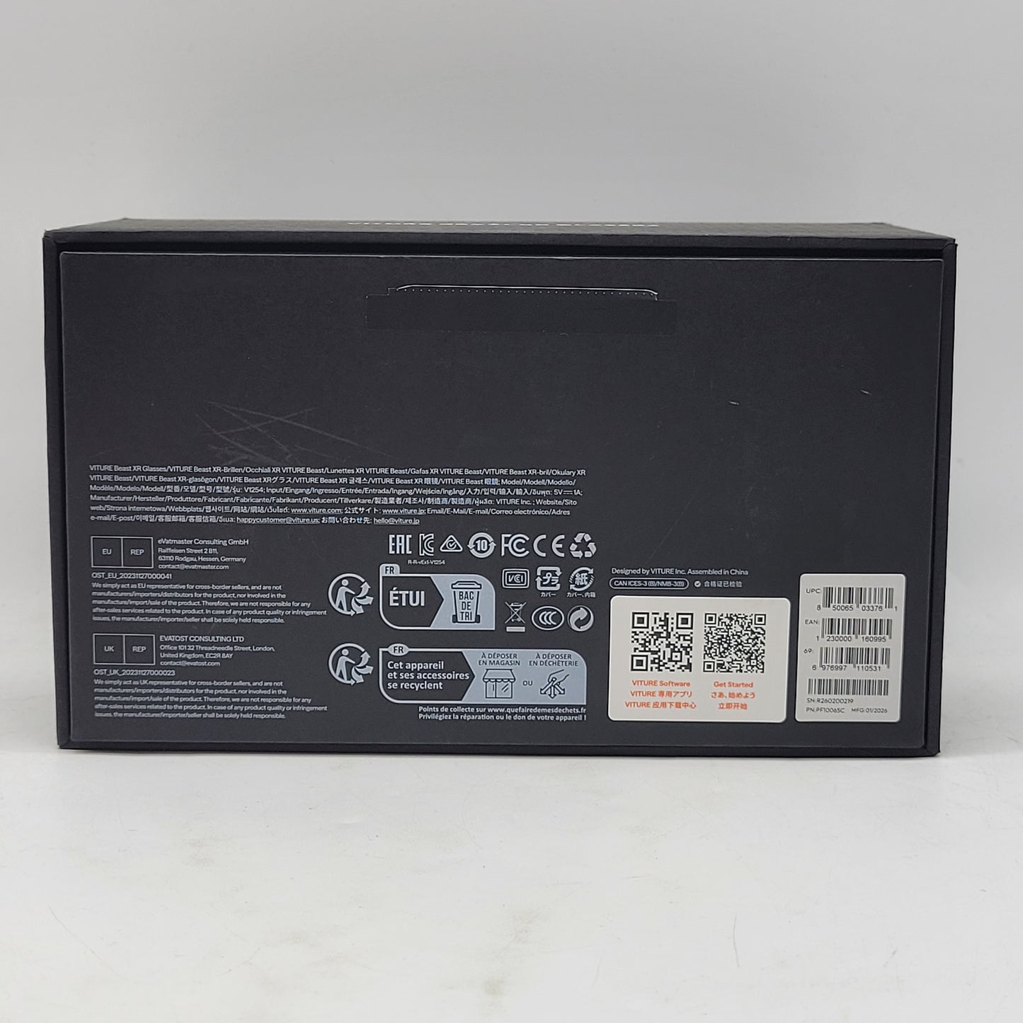 Beast Viture XR Matte Black V1254 AI Smart Glasses