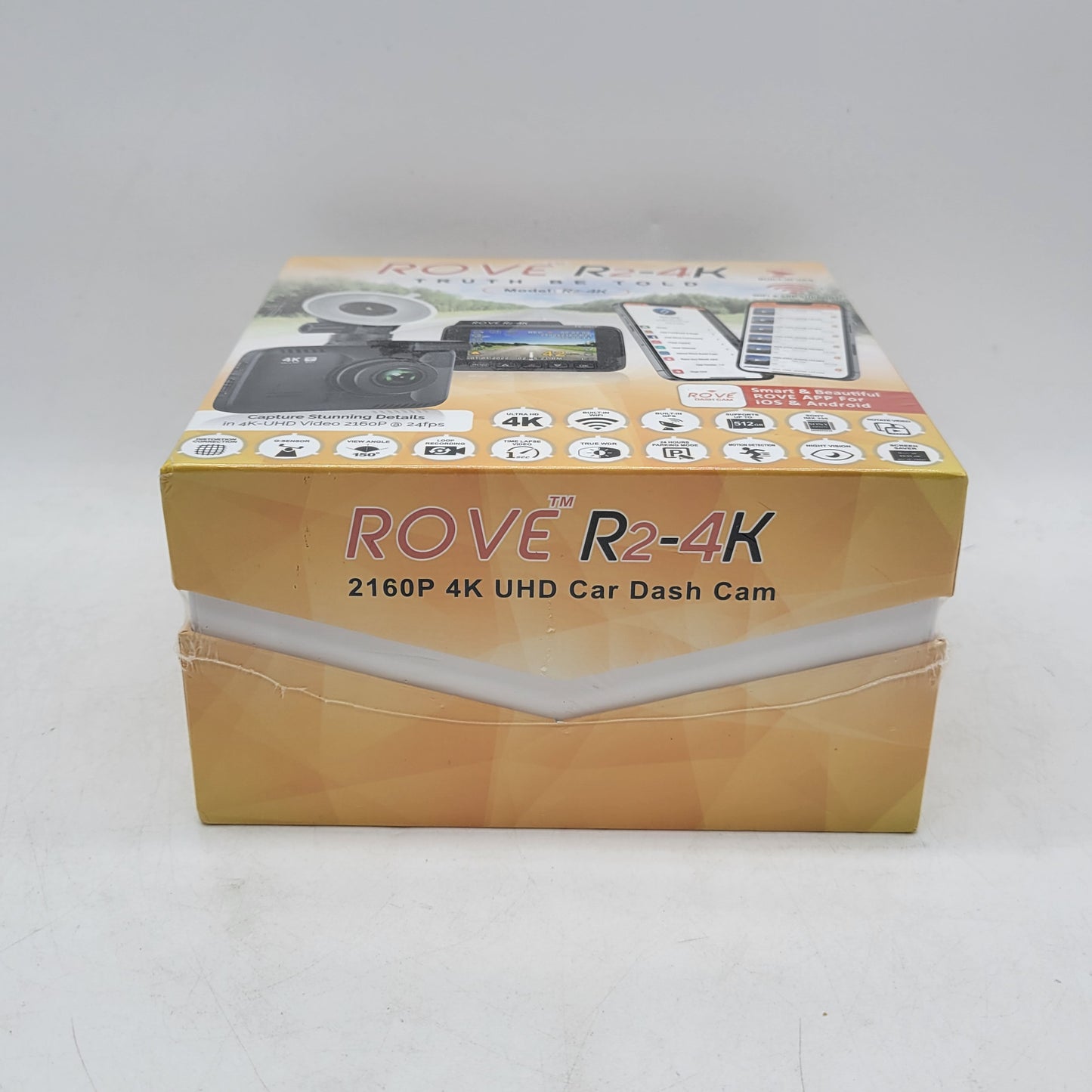 New ROVE INNOTECH R2-4K 2160P 4K UHD Car Dash Cam Built-in GPS & WiFi