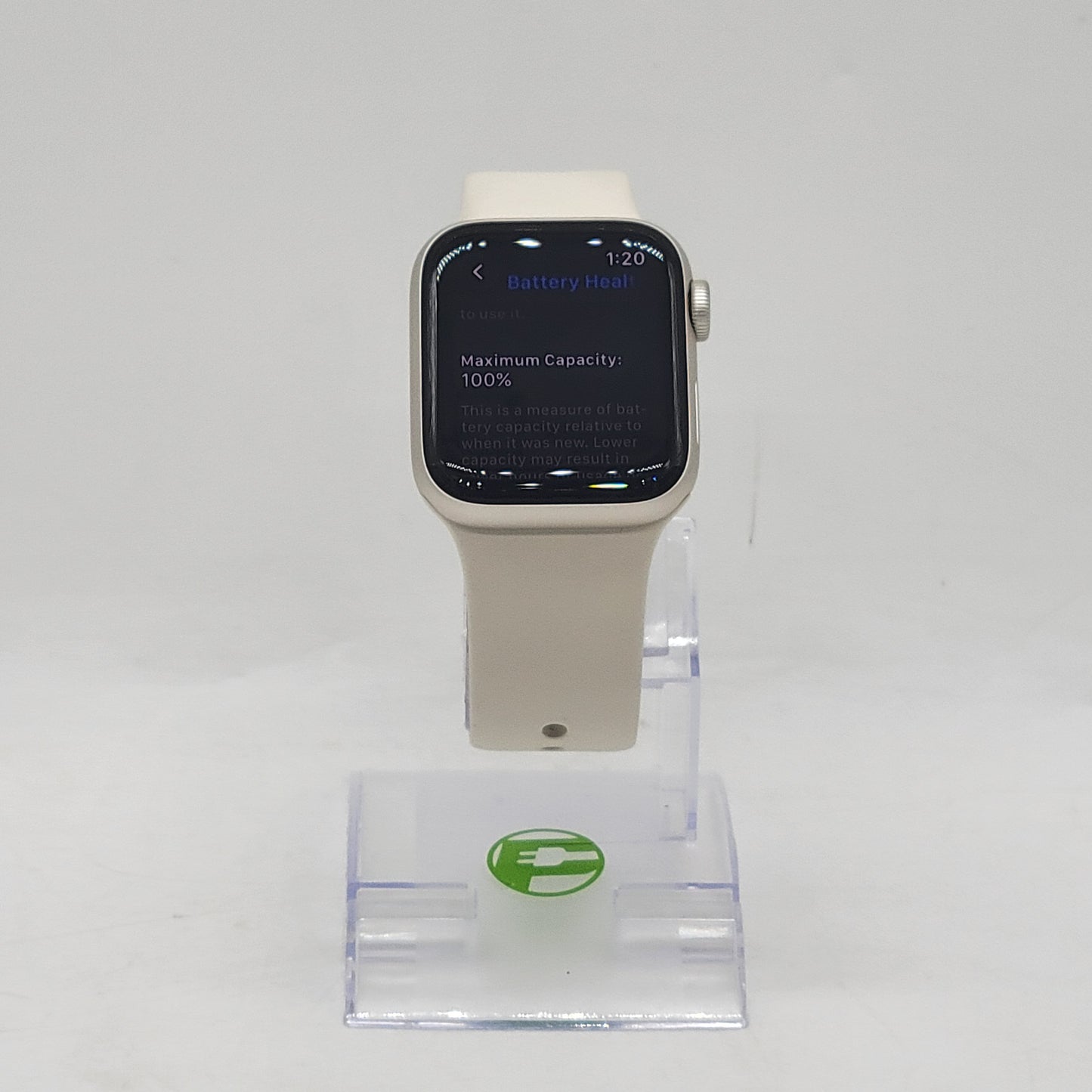 GPS Only Apple Watch SE 2nd Gen 40MM Starlight Aluminum Sport Band MXEF3LL/A