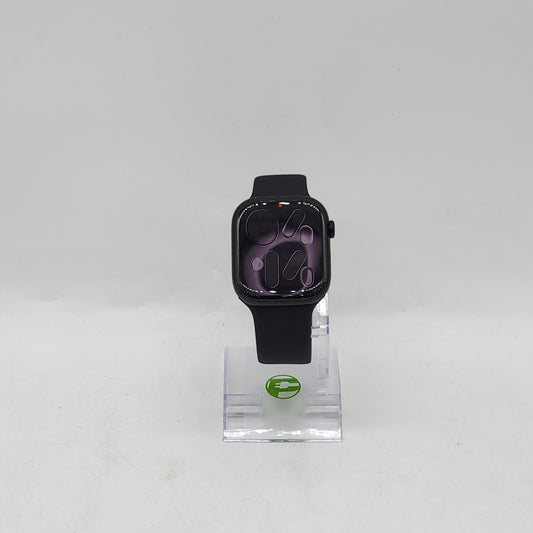 Unlocked Apple Watch Series 11 46MM Jet Black Aluminum Sport Band MFC44LW/A