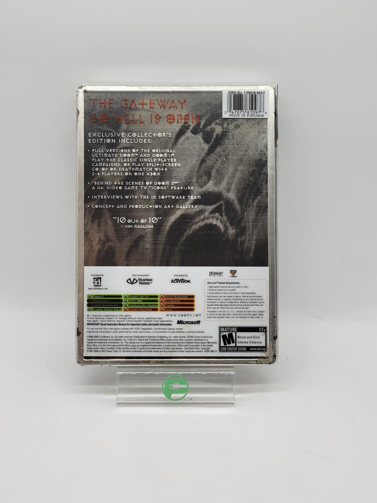 Doom 3 [Limited Collector's Edition] (Microsoft Xbox, 2005)