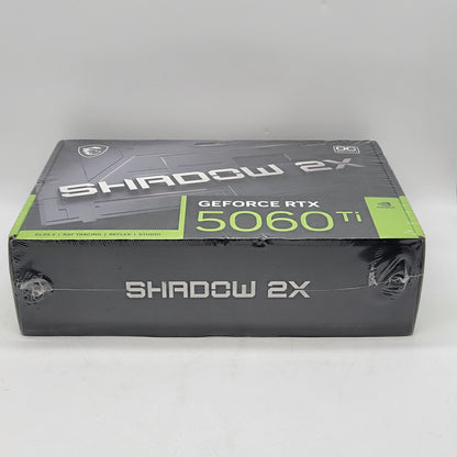 New MSI GeForce RTX 5060 Ti SHADOW 2X OC 8GB GDDR7 Graphics Card 912-V536-035