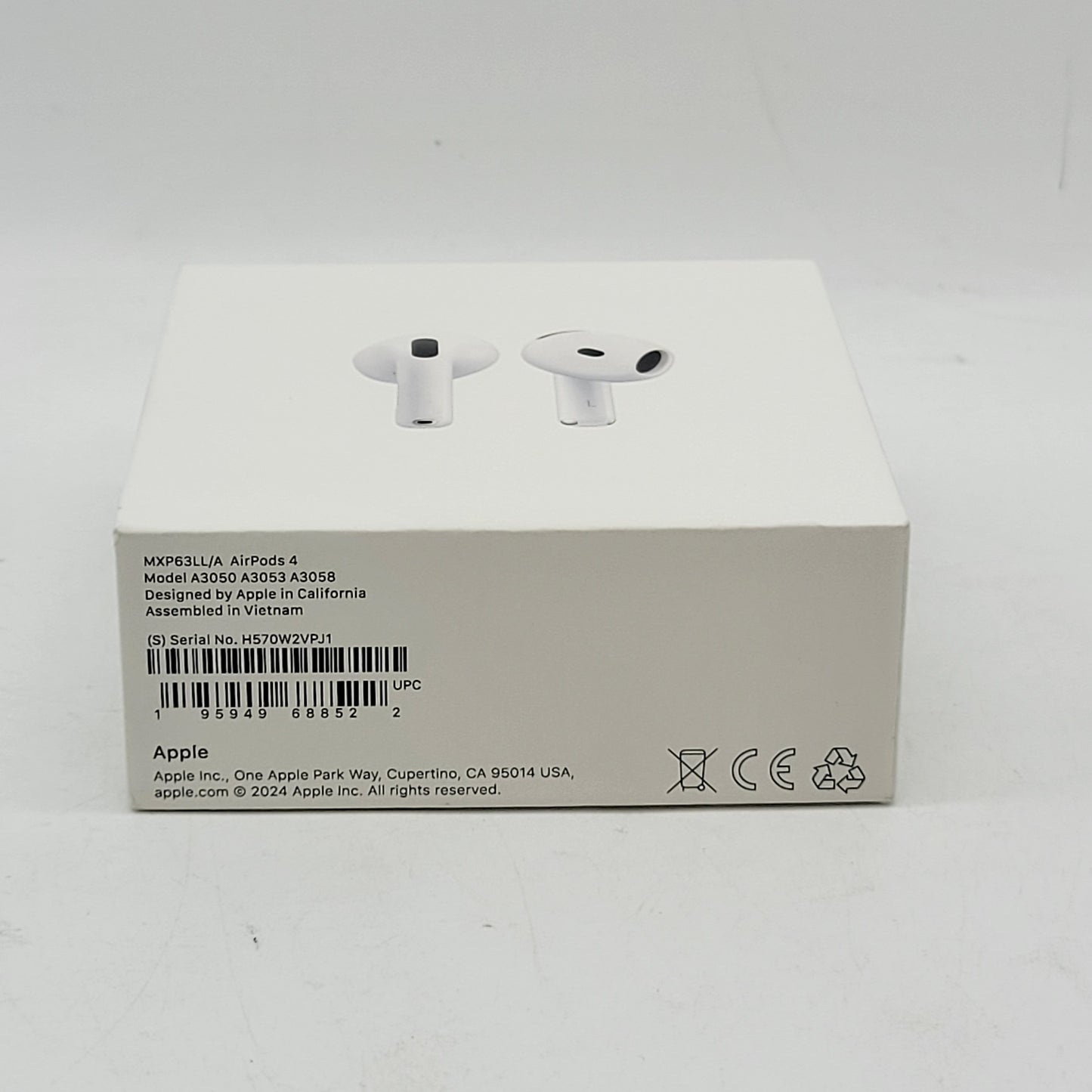 New Apple AirPods 4th Gen with Charging Case A3058 A3053 A3050 MXP63LL/A