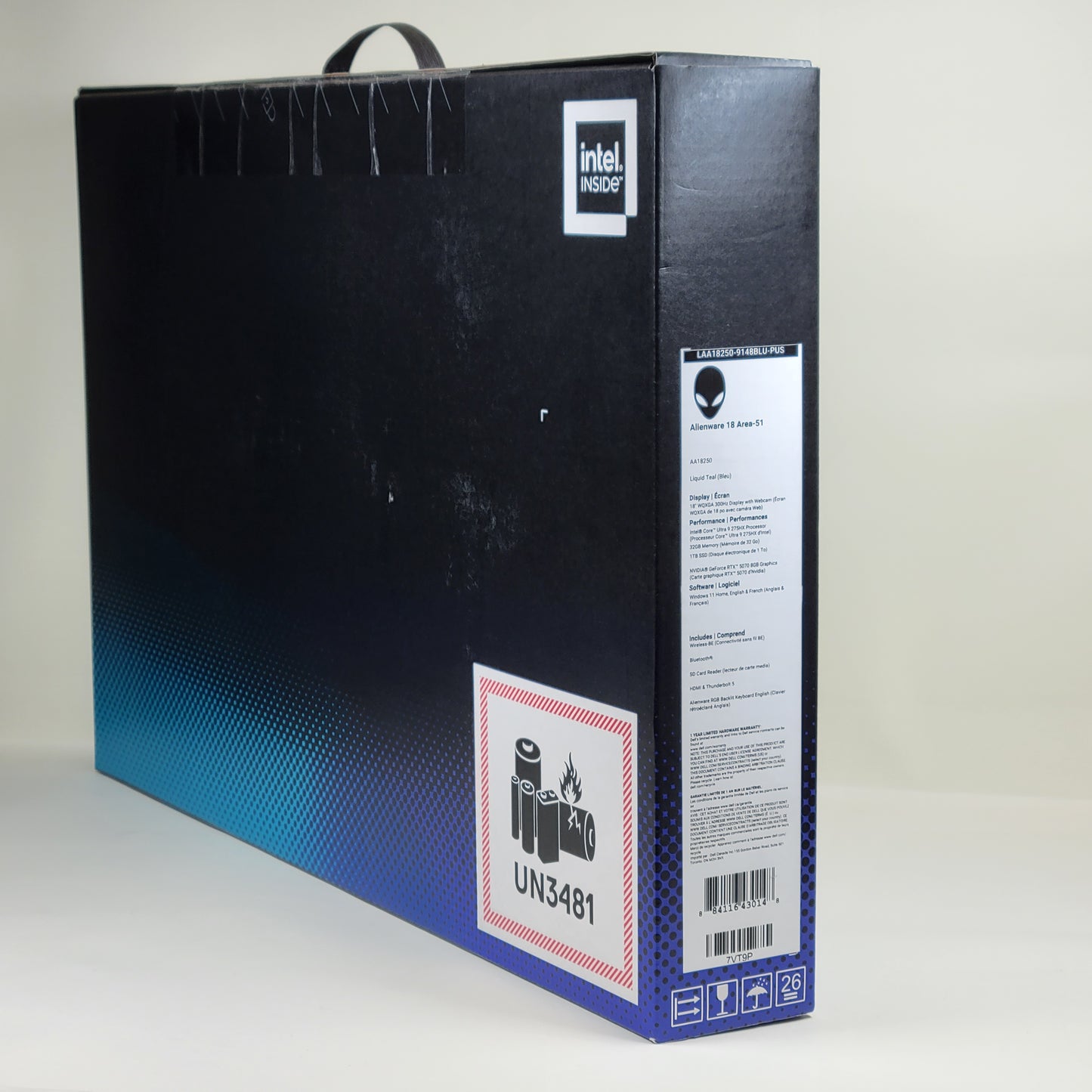 New Alienware Area-51 18" Core Ultra 9 275HX 2.7GHz 32GB RAM 1TB SSD RTX 5070