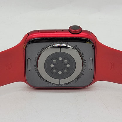 GPS Only Apple Watch Series 9 45MM Product Red Aluminum Red Sport Band A2980