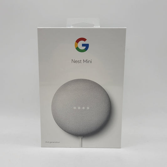 New Google Nest Mini 2nd Gen Smart Speaker Chalk GA00638-US