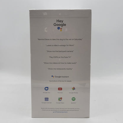 New Google Nest Hub Max Smart Speaker Display 10" Chalk GA00426-US