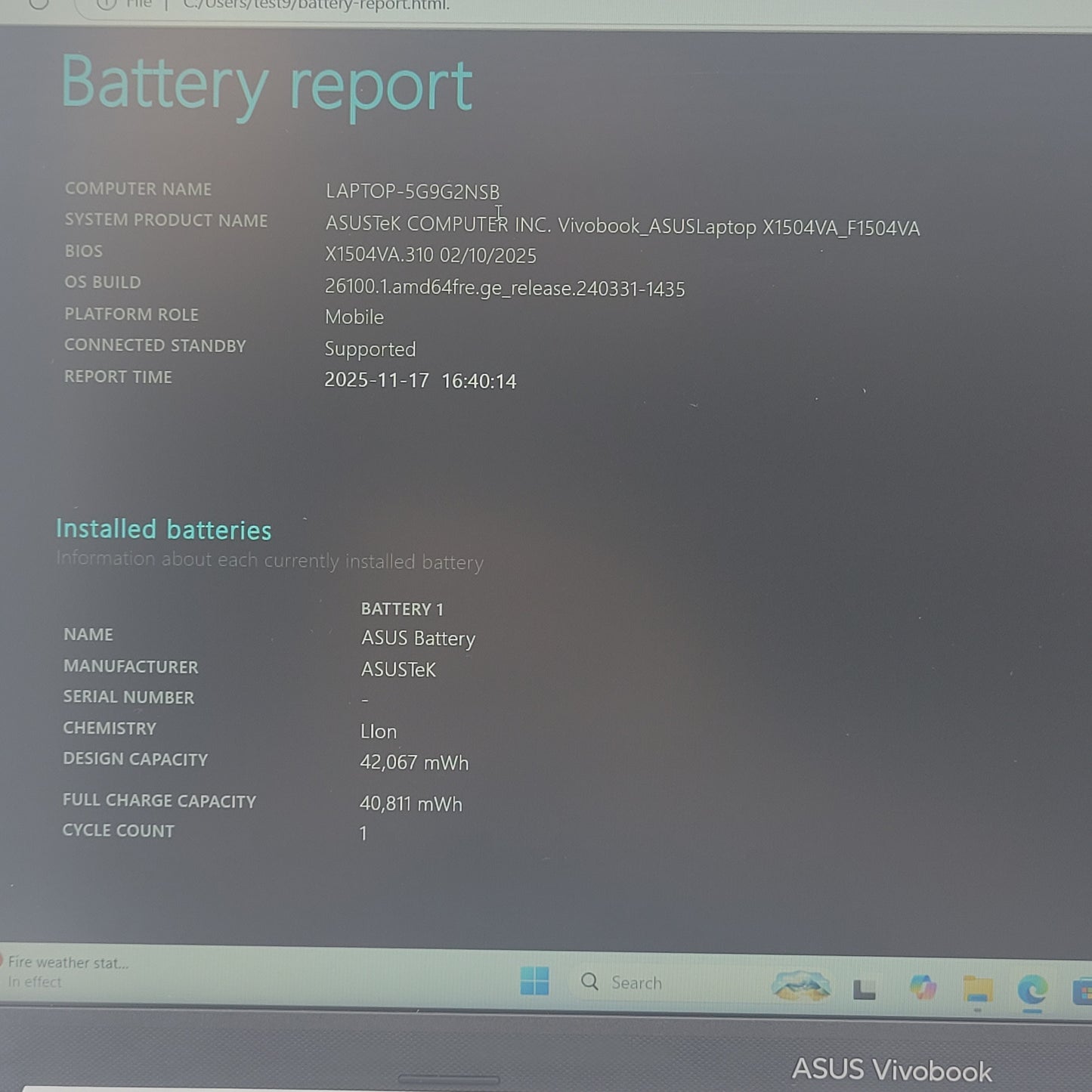 Asus Vivobook 15 F1504V 15.6" i5-1334U 1.3GHz 8GB RAM 512GB SSD