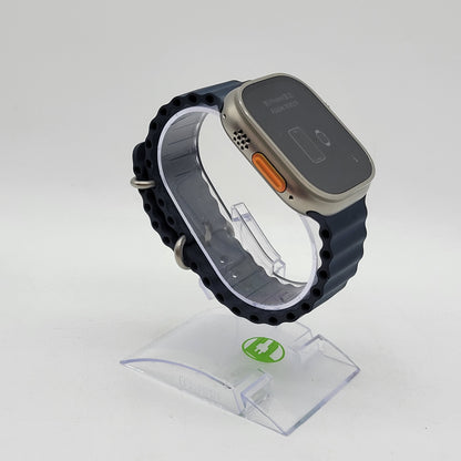 Unlocked Apple Watch Ultra 2 49MM Blue Aluminum Anchor Blue Ocean Band MREG3LL/A