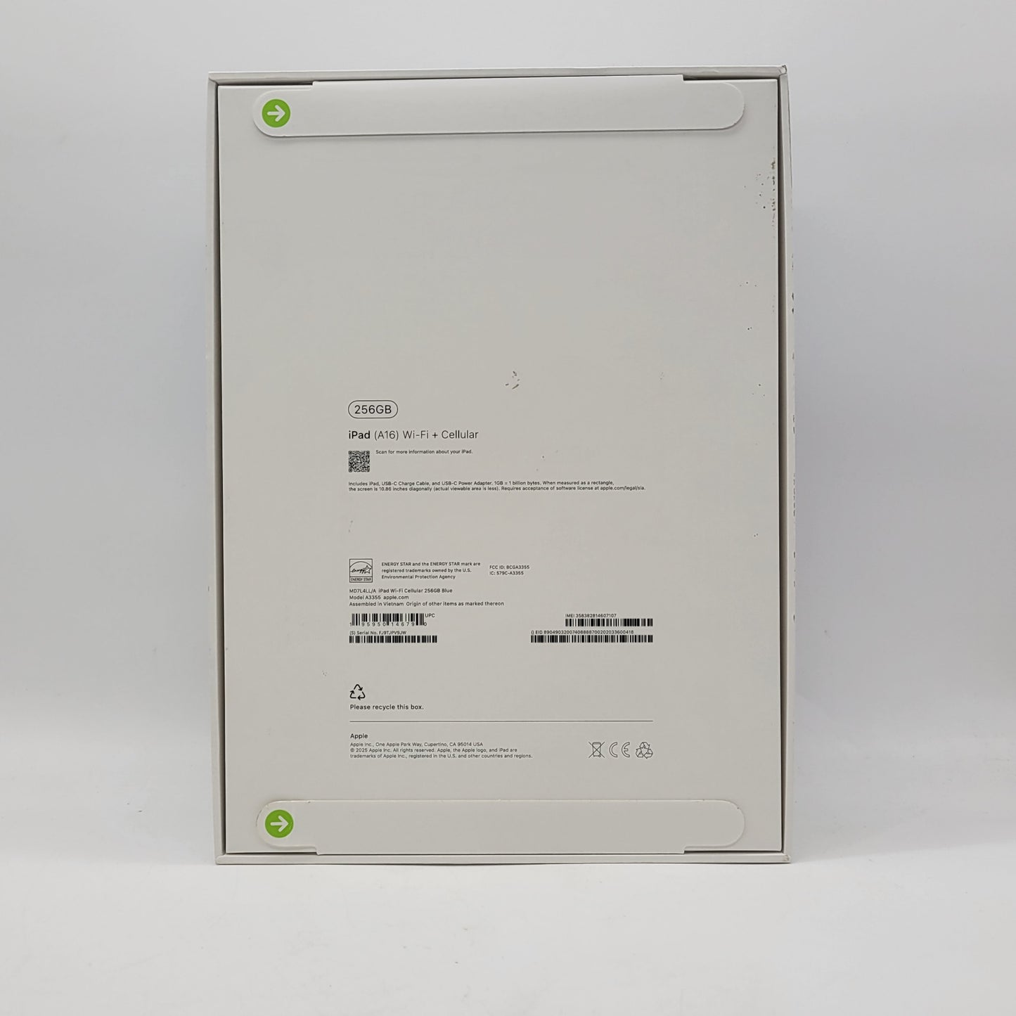 New Factory Unlocked Apple iPad 11" (A16) 256GB Blue MD7L4LL/A