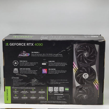 MSI GeForce RTX 4090 Gaming X Trio 24GB GDDR6X Graphics Card 912-V510-402