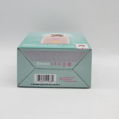 New Fujifilm instax mini Link 3 Rose Pink Smartphone Printer
