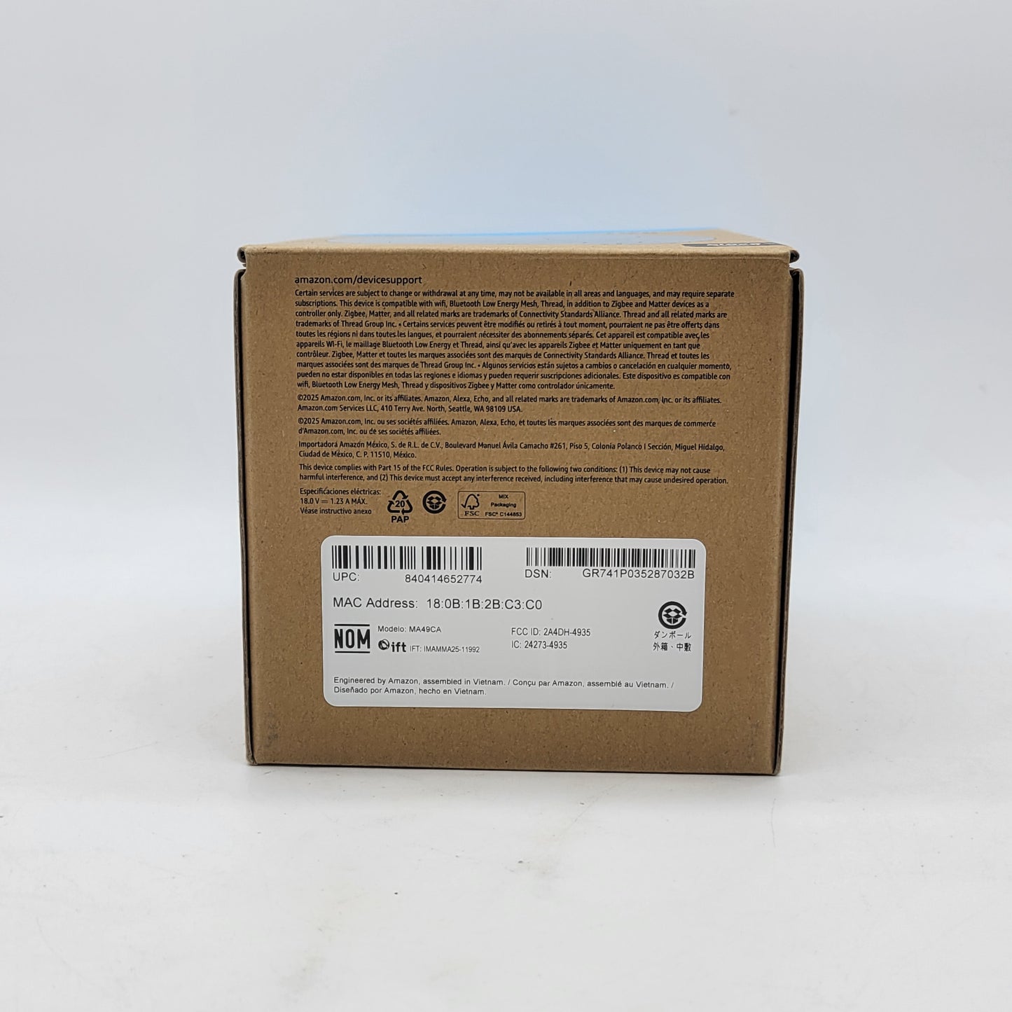 New Amazon Echo dot Max Smart Speaker Black MA49CA