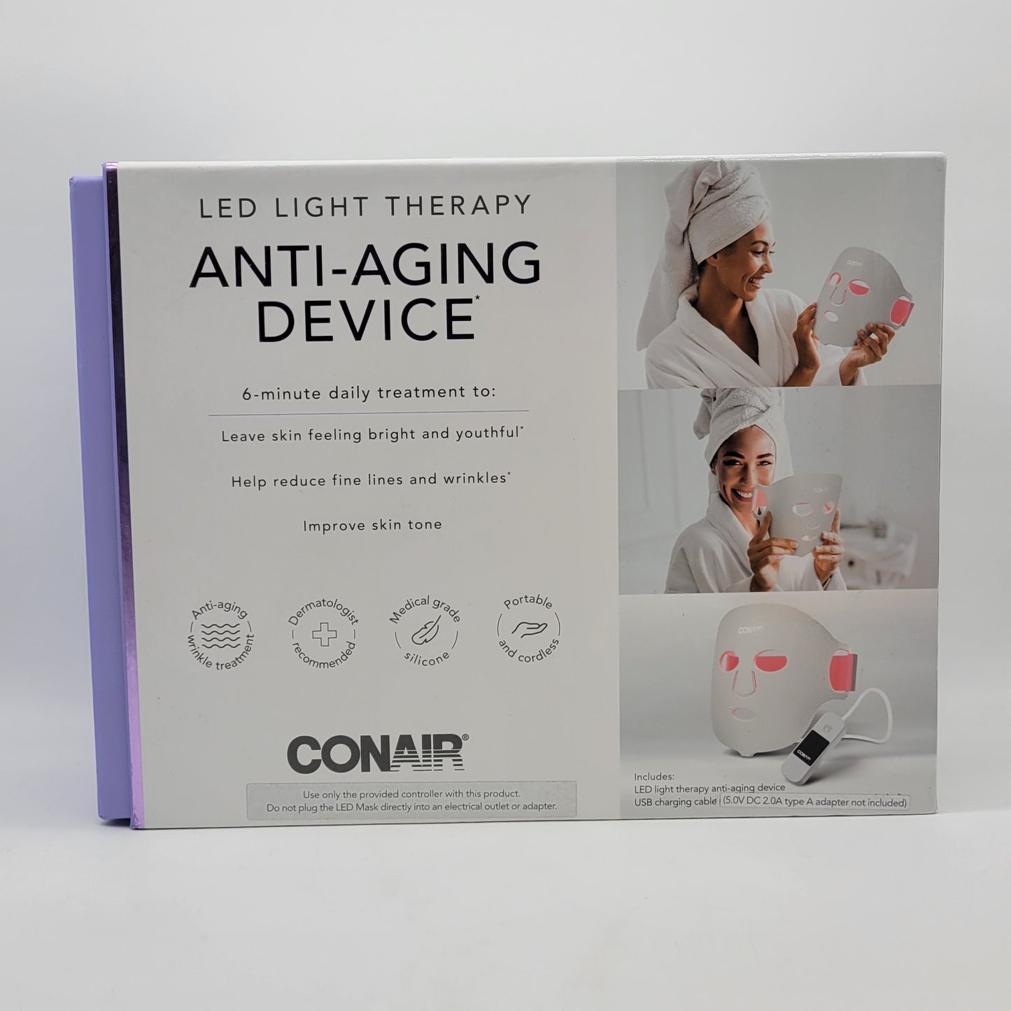 New CONAIR MASK4 LED Light Therapy Anti-Aging Device