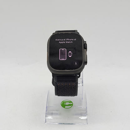 Unlocked Apple Watch Ultra 2 49MM Black Titanium Black Alpine Loop  MX4V3LW/A