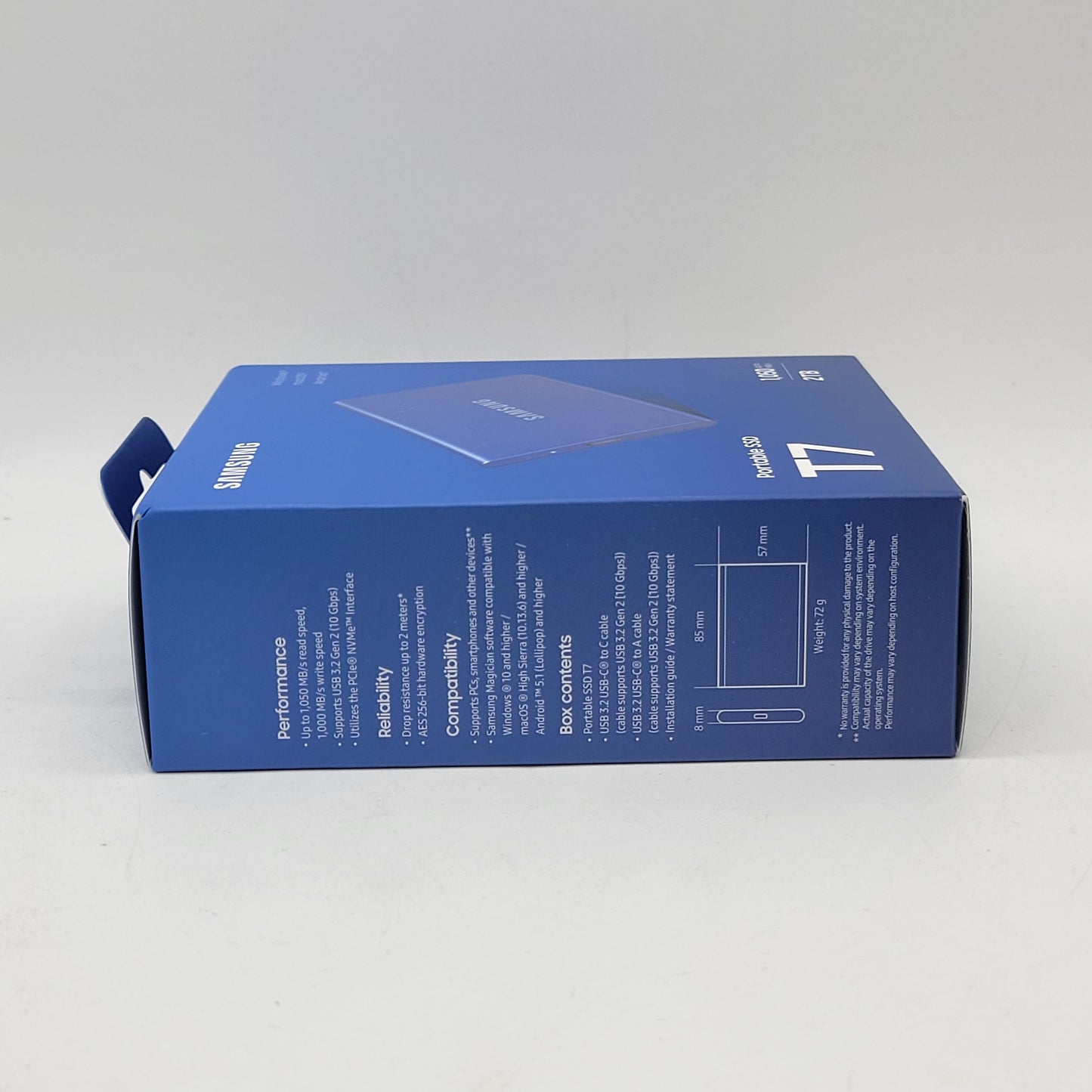 New Samsung Portable SSD T7 2TB MU-PC2T0H