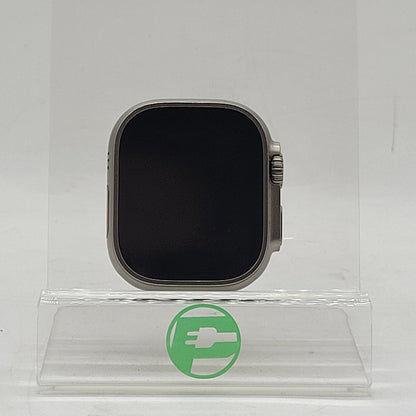 Unlocked Apple Watch Ultra 49MM Natural Titanium Gray Trail Loop MQF33LL/A